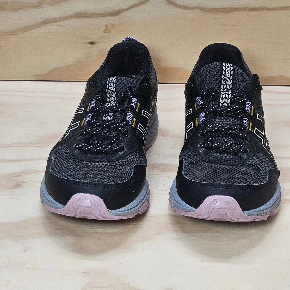 ASICS Gel-Venture 8 Womens Trail Running Shoes Black Purple 1012A708 Size 7.5